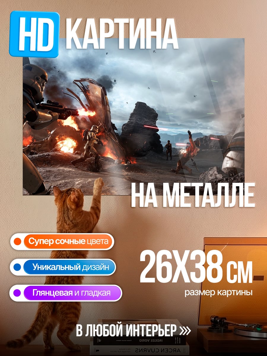 Картина на металле Звёздные войны Баттлфронт