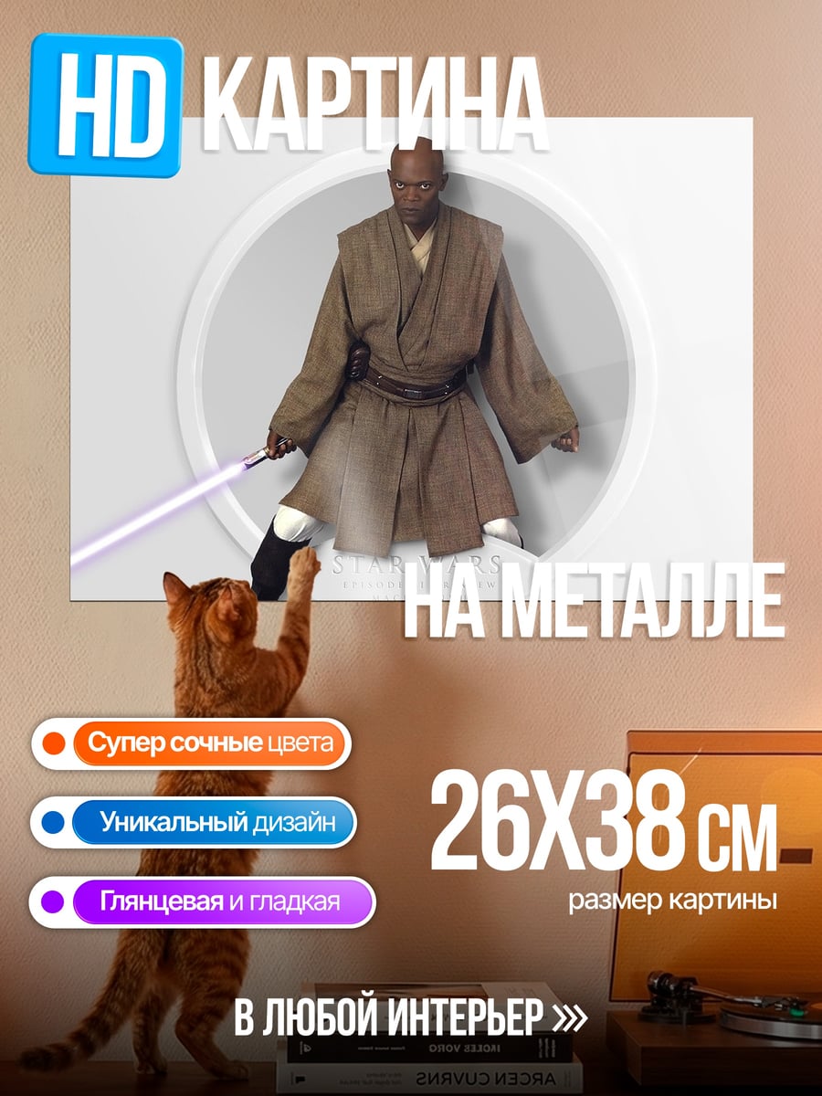 Картина на металле Мастер Джедай