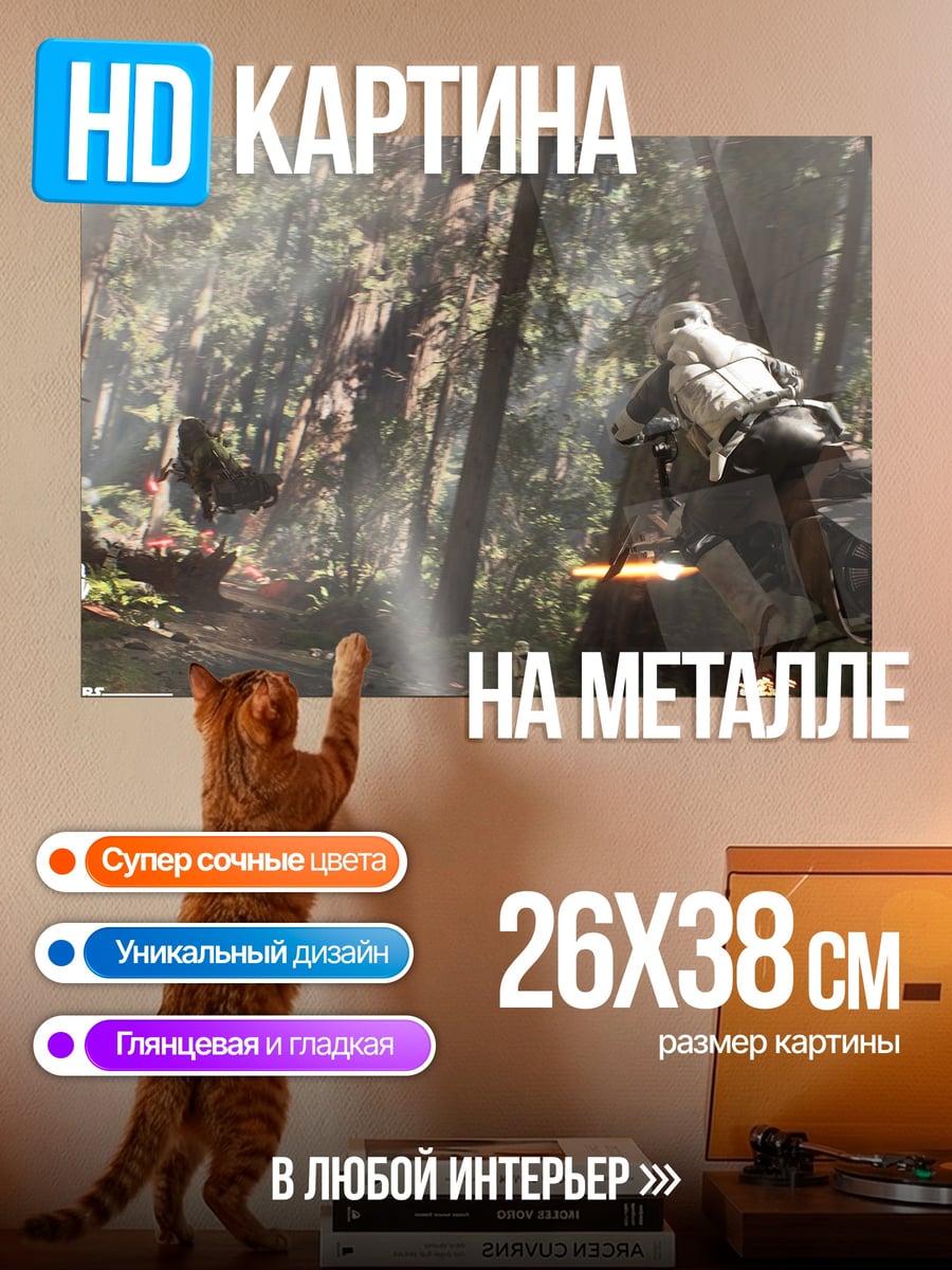 Картина на металле Штурмовик на спидере
