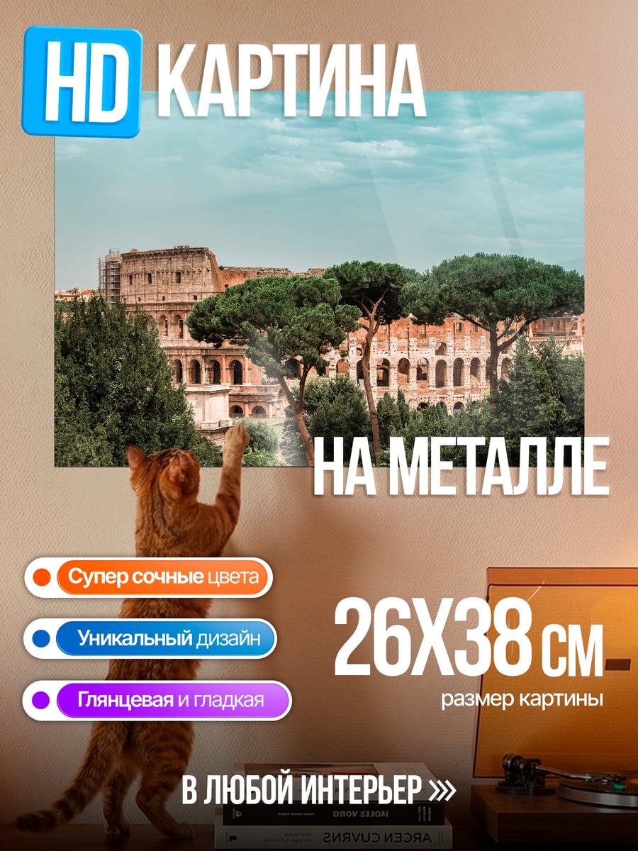 Картина на металле Колизей в Риме