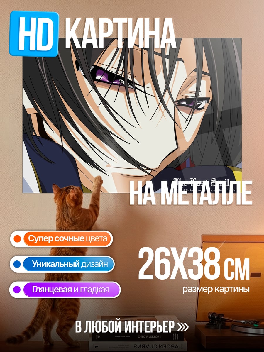 Картина на металле Последняя улыбка Лелуша