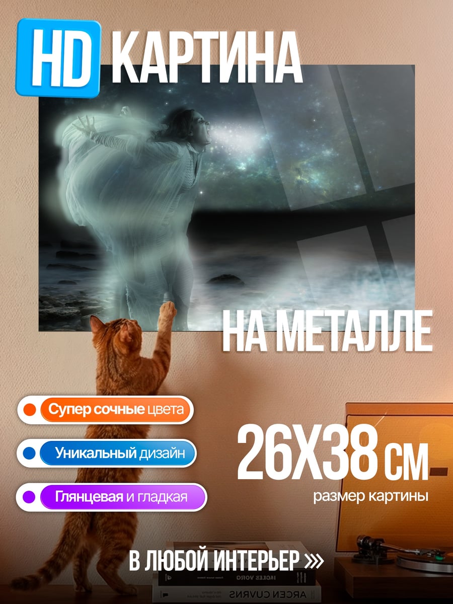 Картина на металле Призрачный странник