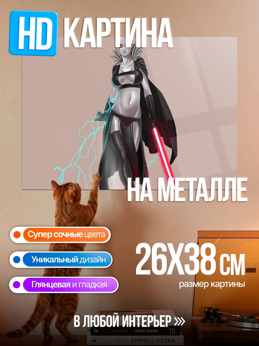 Картина на металле Сила ситхов