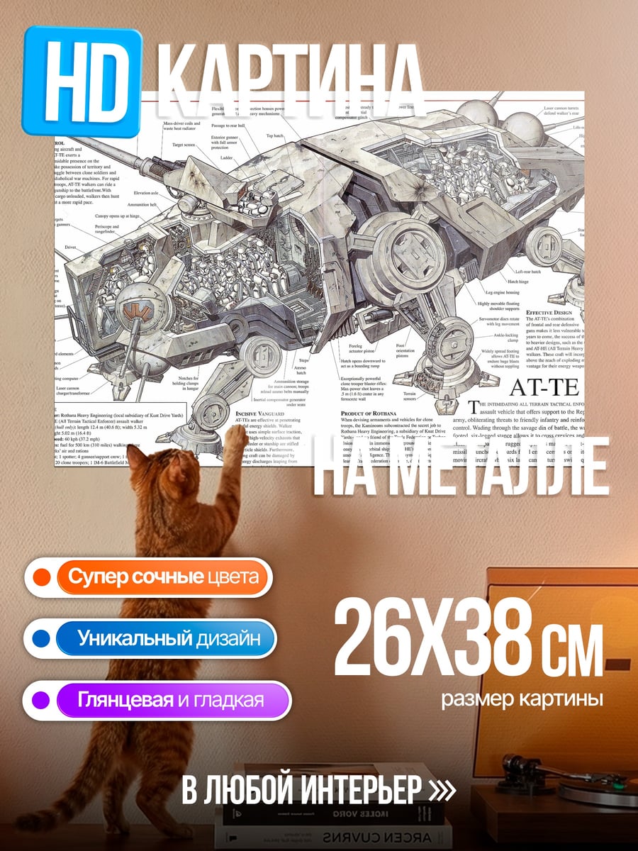 Картина на металле AT-TE схема
