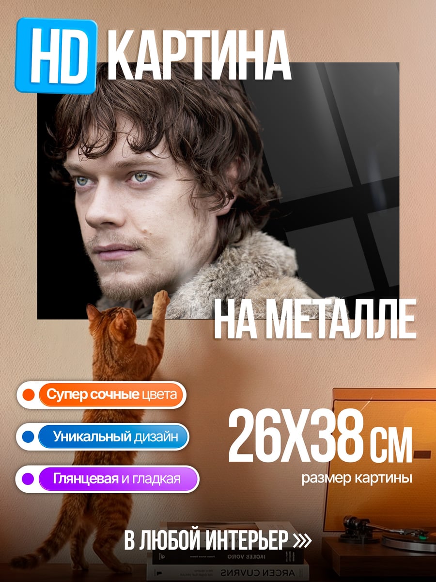 Картина на металле Рыжий человек