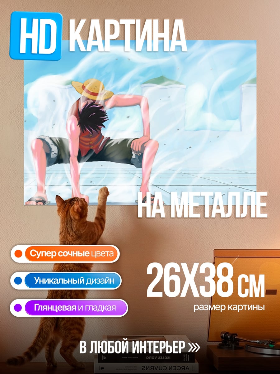 Картина на металле Манки Д. Луффи