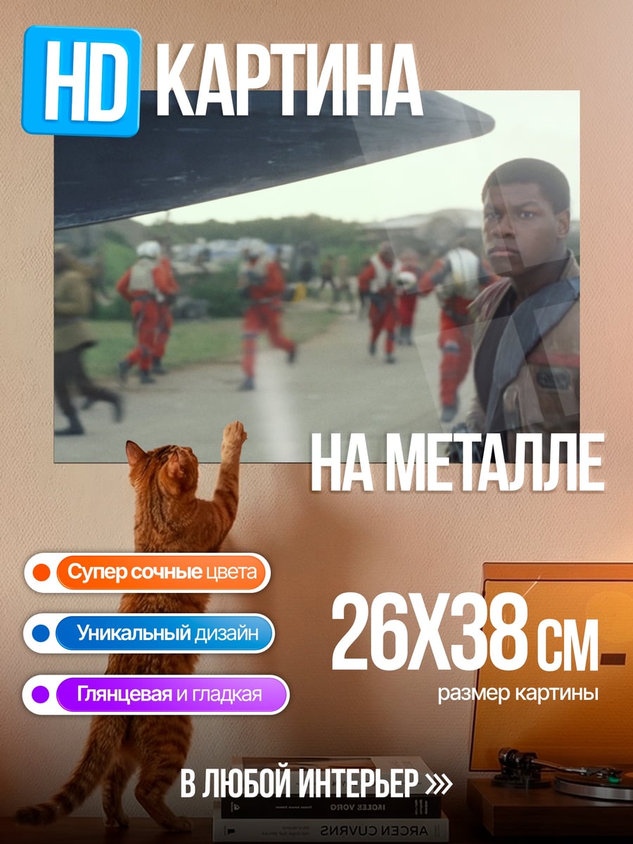 Картина на металле Финн из Звездных Войн
