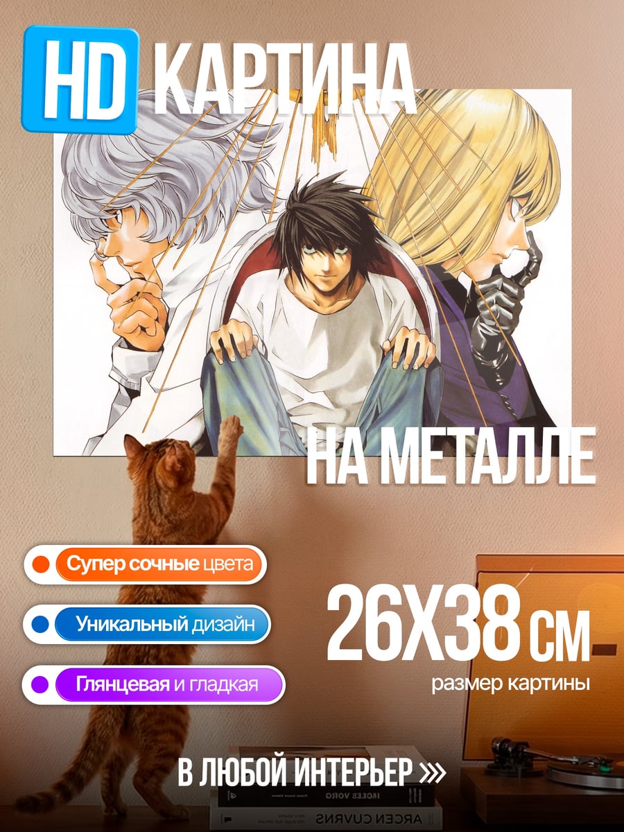 Картина на металле Персонажи Death Note