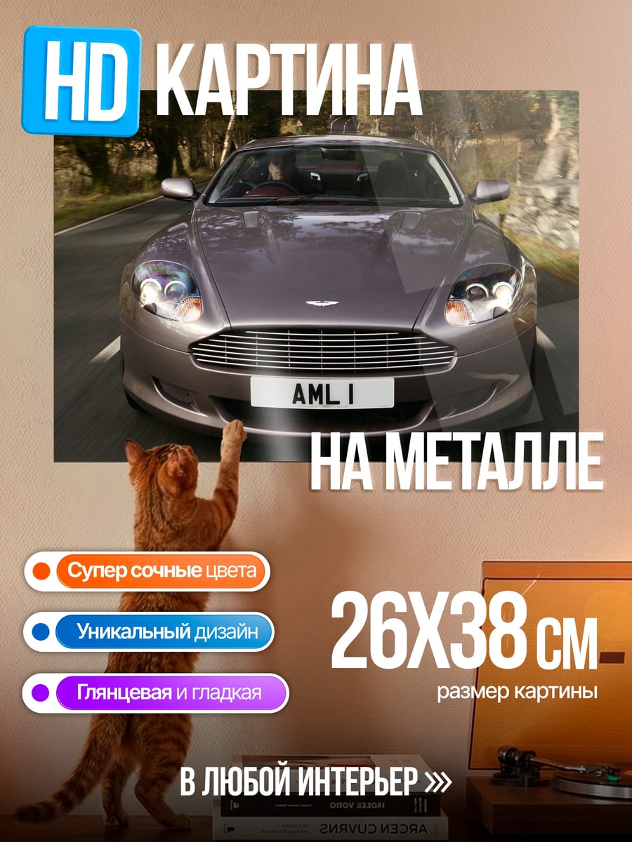 Картина на металле Aston Martin AML I