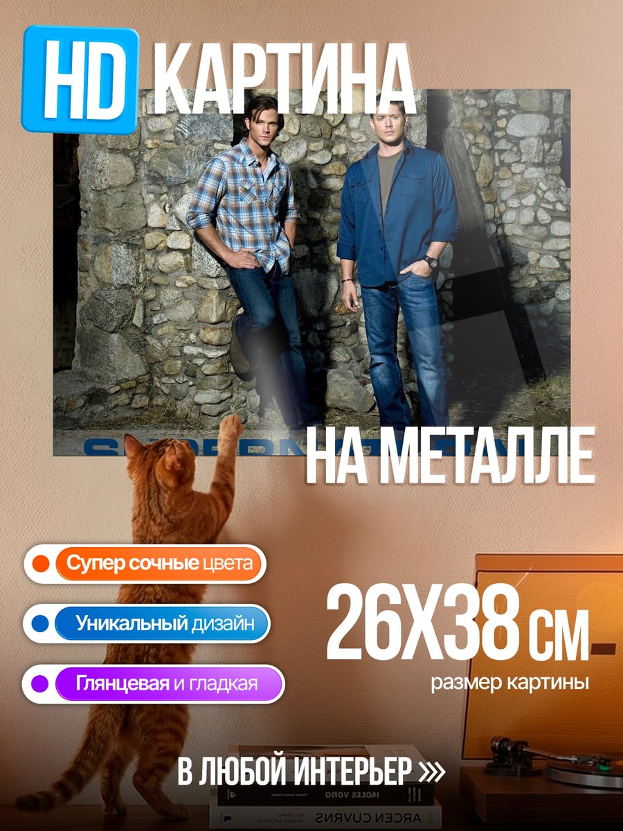 Картина на металле Братья Винчестеры