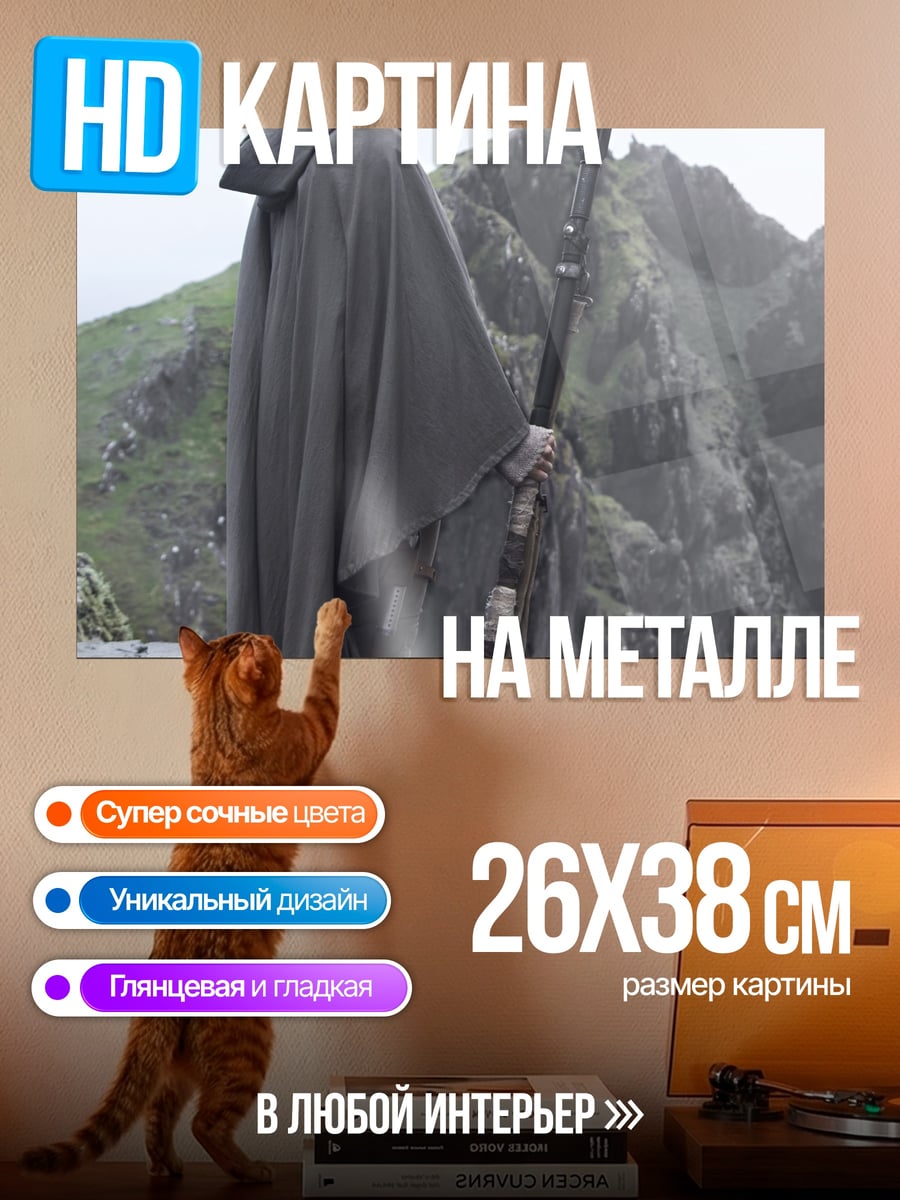 Картина на металле Рей с посохом