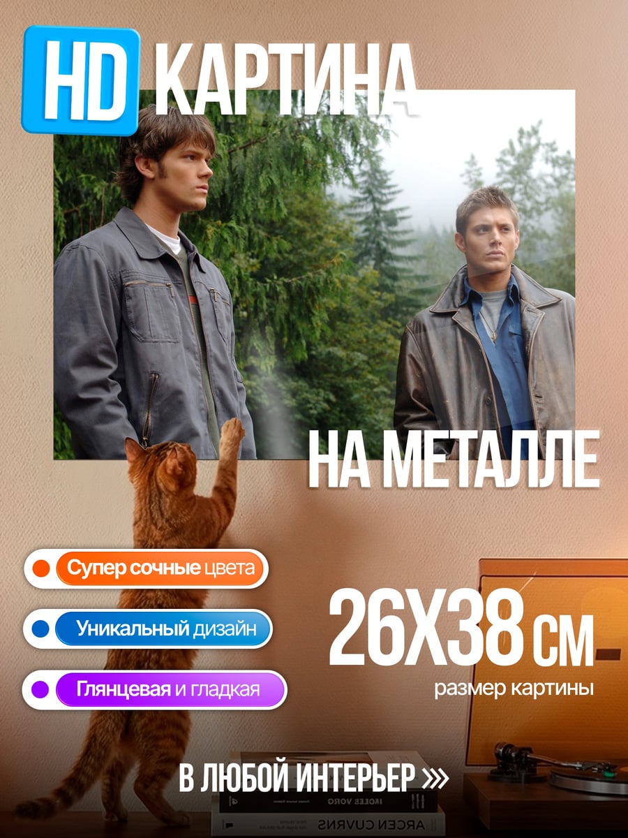 Картина на металле братья винчестеры
