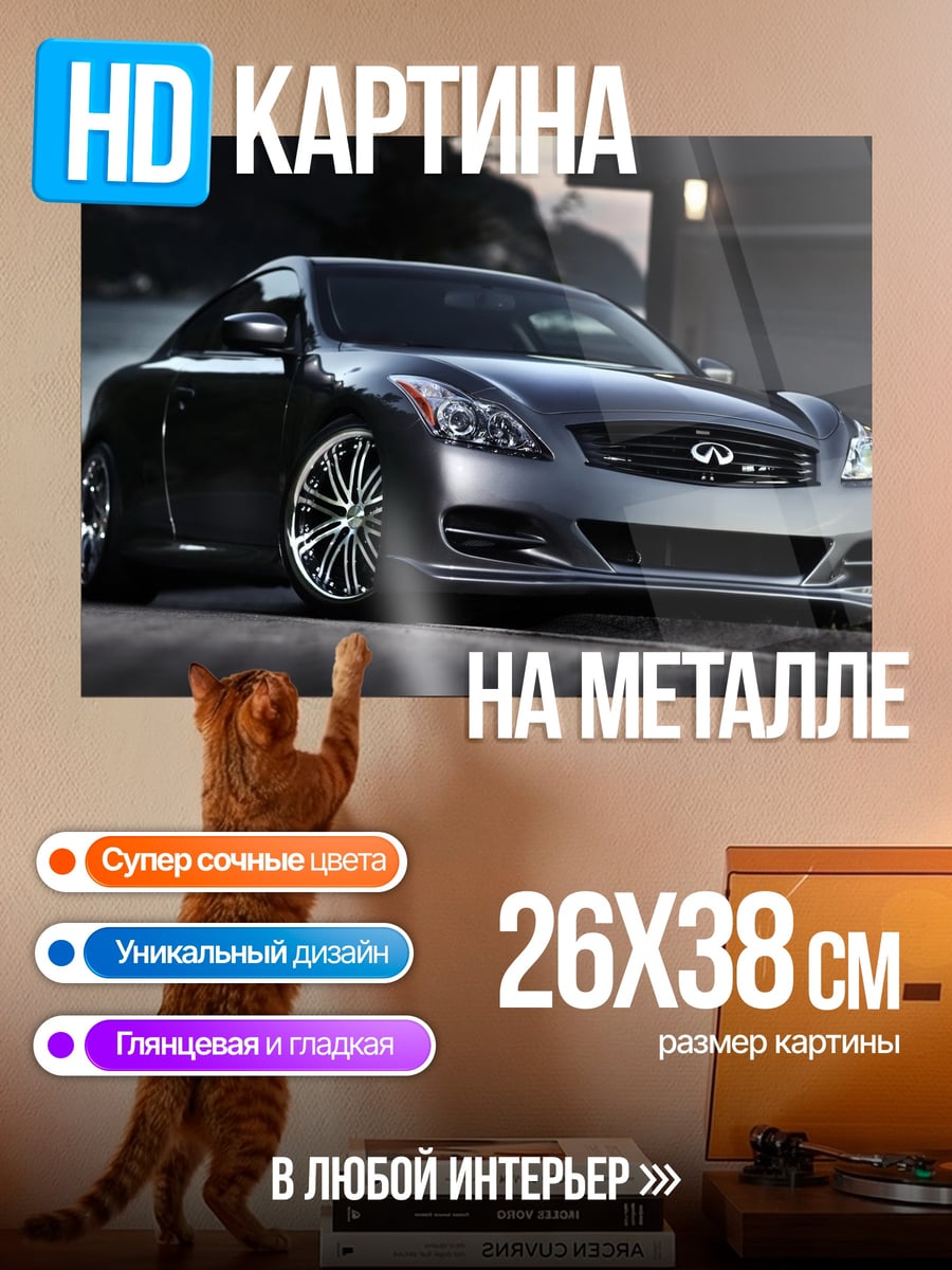 Картина на металле Спортивное купе