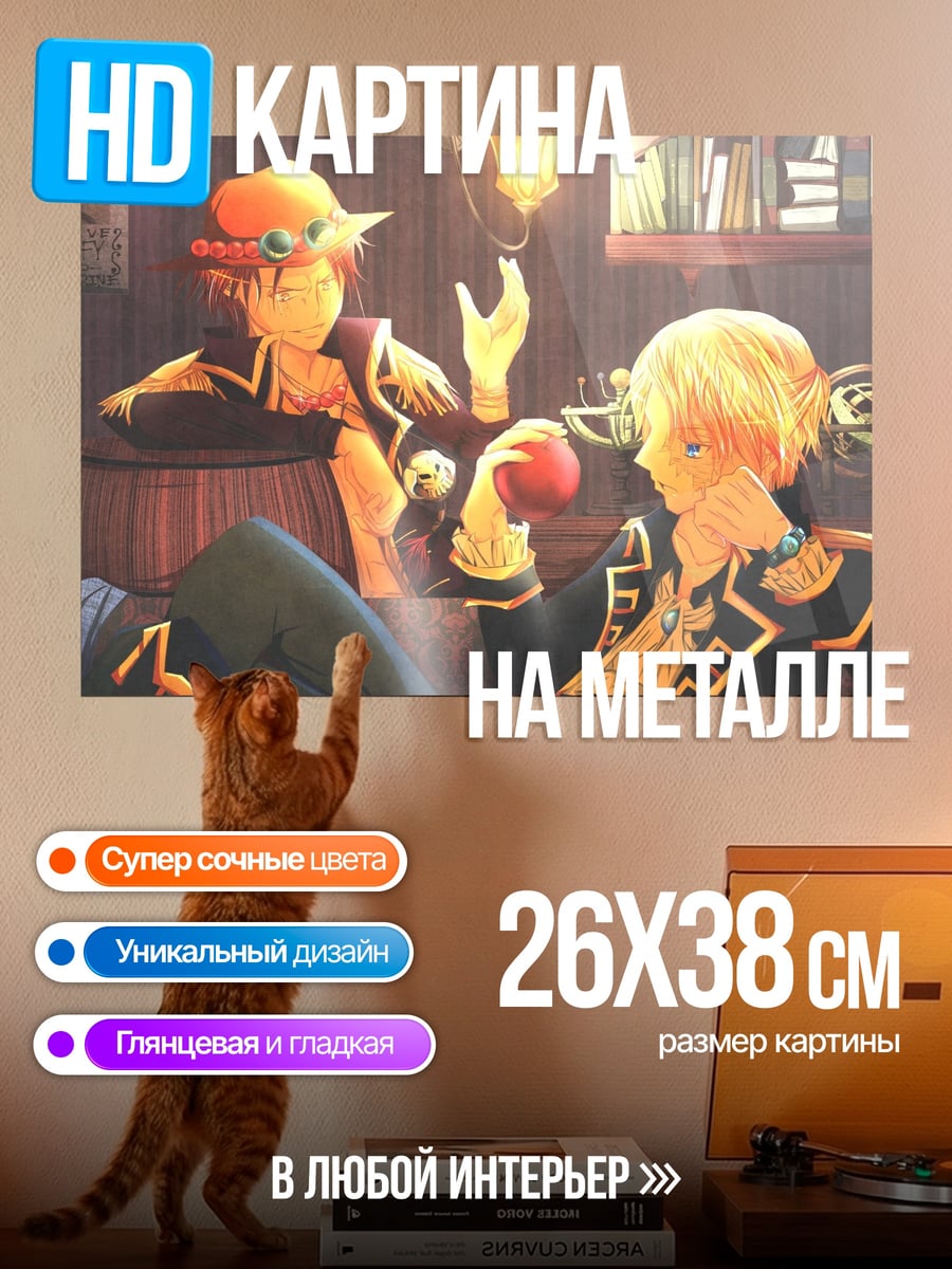 Картина на металле Пираты в комнате
