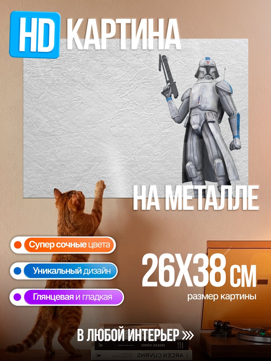 Картина на металле штурмовик империи