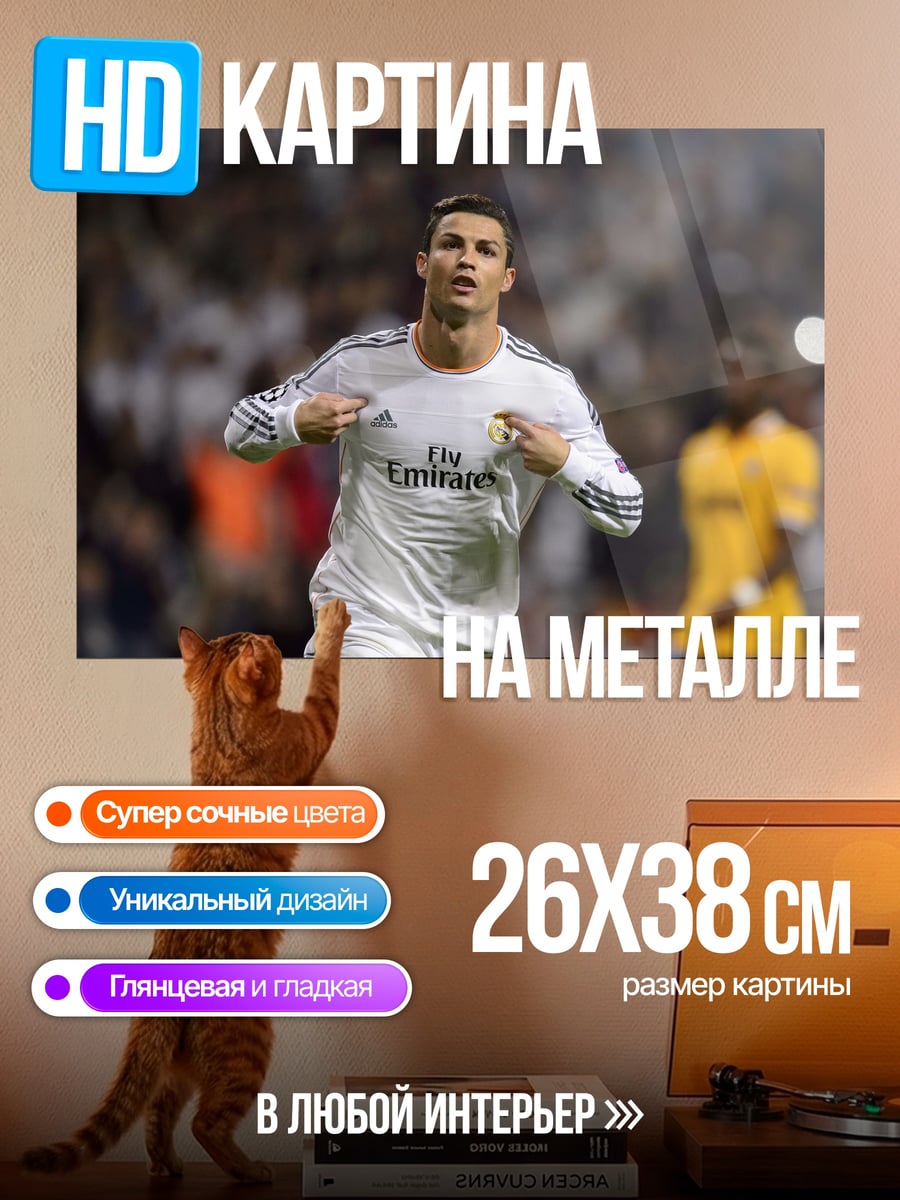 Картина на металле Криштиану Роналду