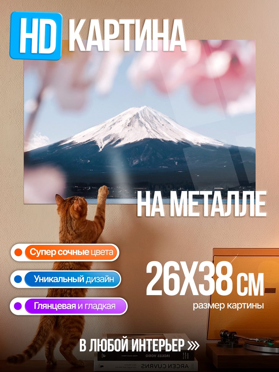 Картина на металле Гора Фудзи