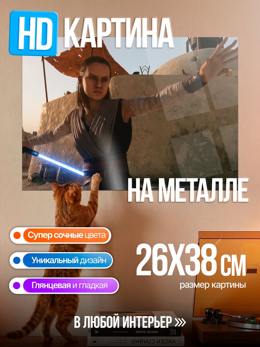 Картина на металле Рей в пустыне