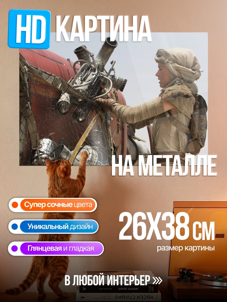 Картина на металле Рей в пустыне