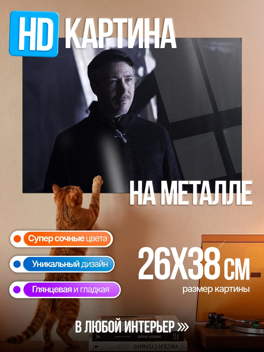 Картина на металле Темный маг