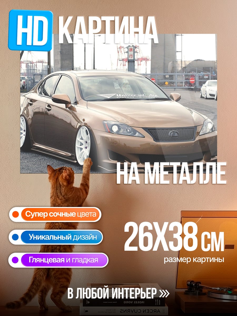 Картина на металле Заниженный седан