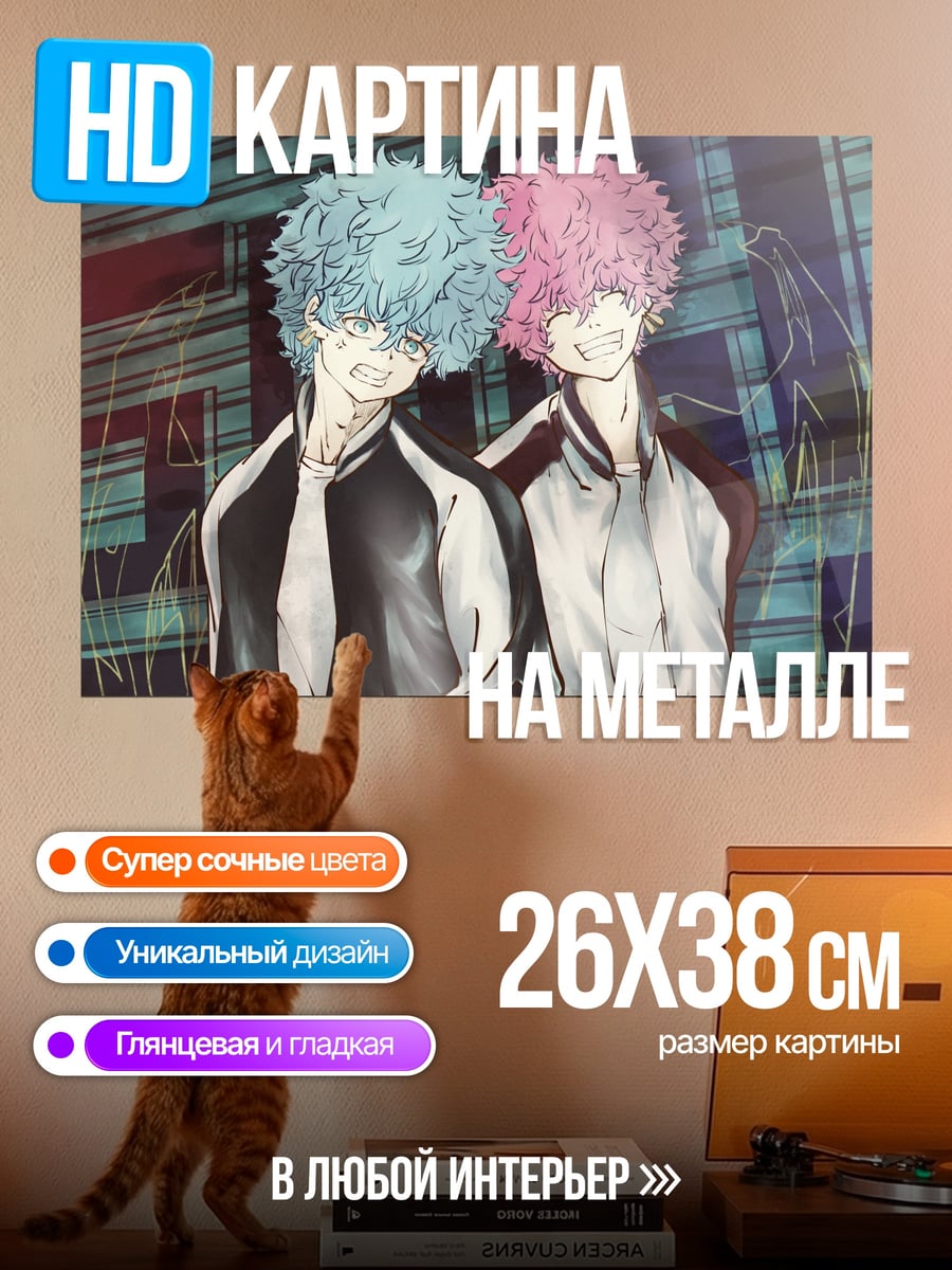 Картина на металле Братья Токийские мстители