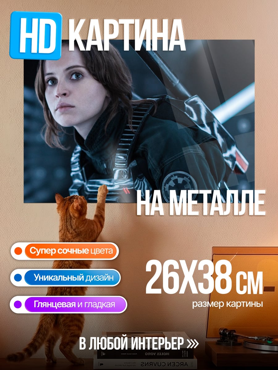 Картина на металле Женщина в форме