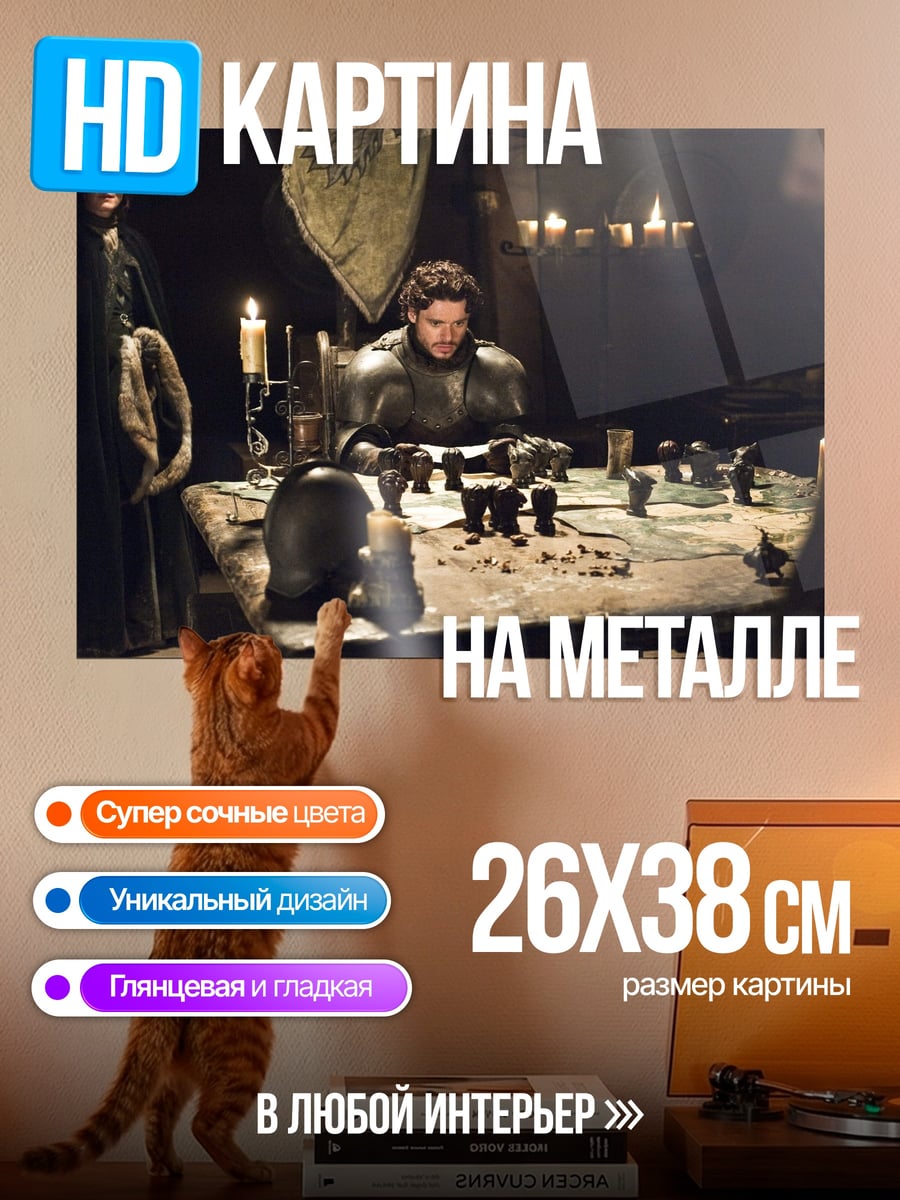 Картина на металле Лорд Винтерфелла