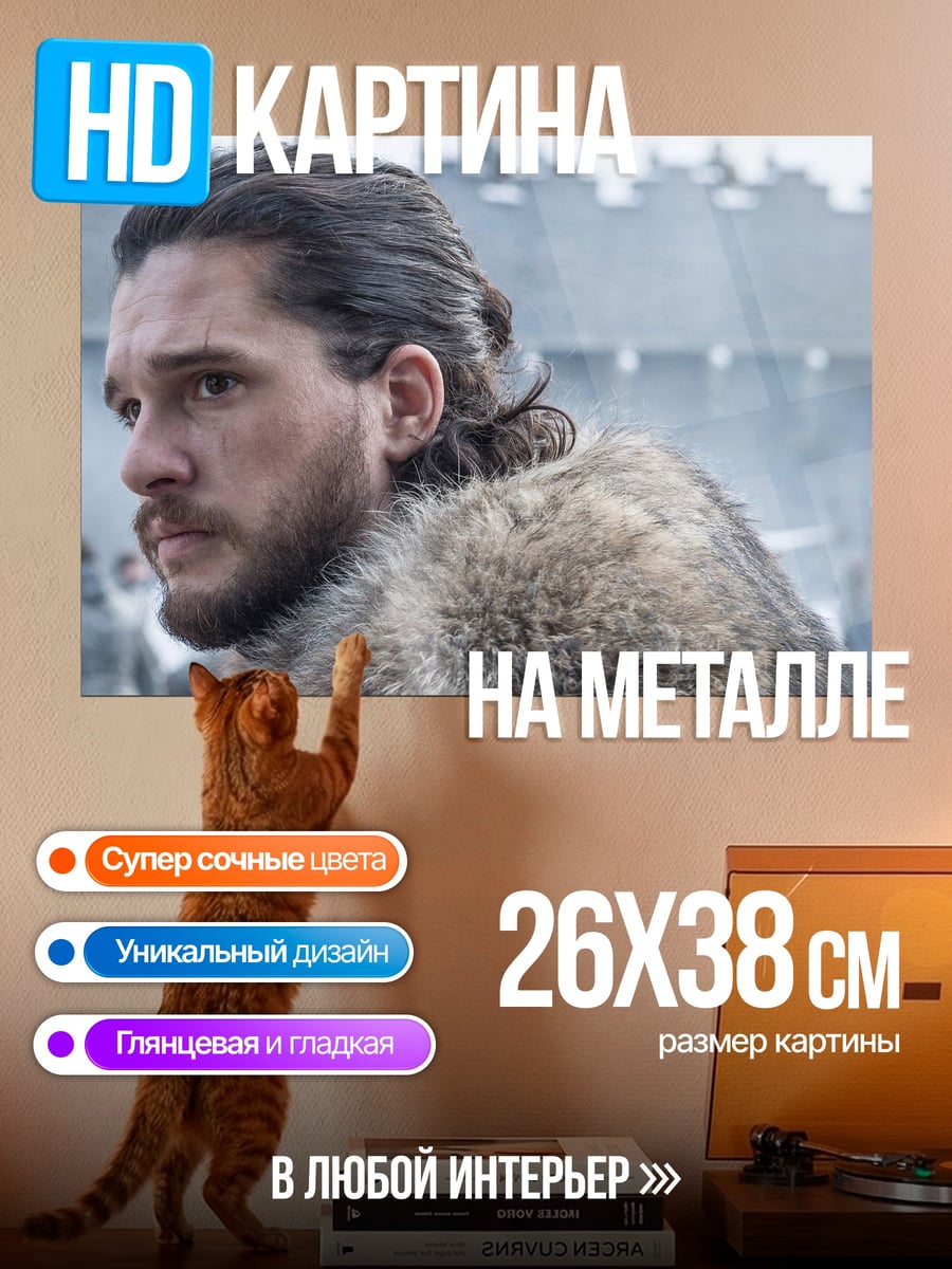Картина на металле Джон Сноу
