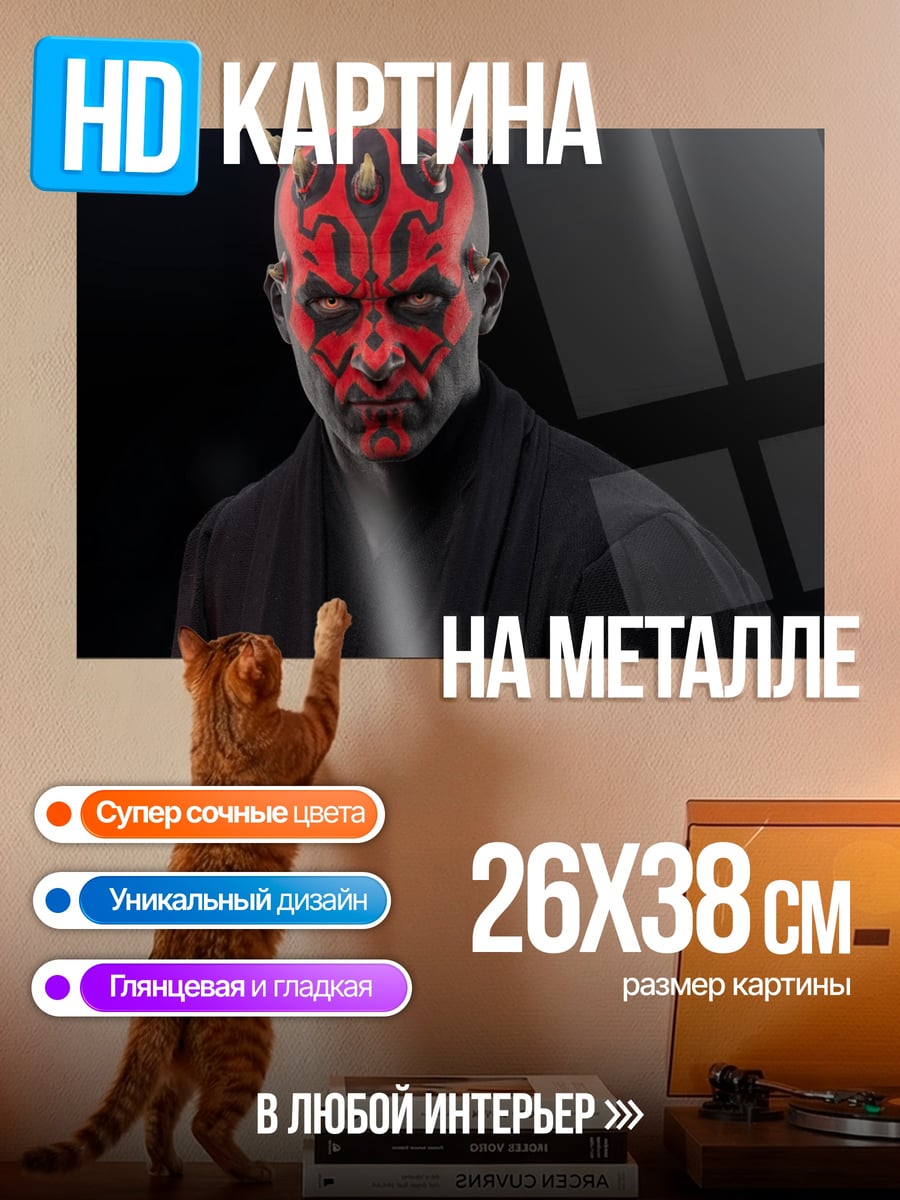 Картина на металле Дарт Мол Звездные Войны