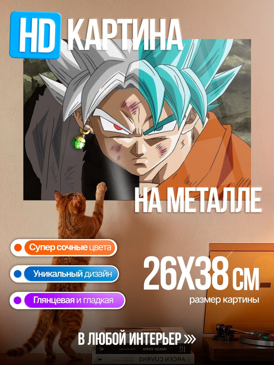 Картина на металле Гоку Вегета