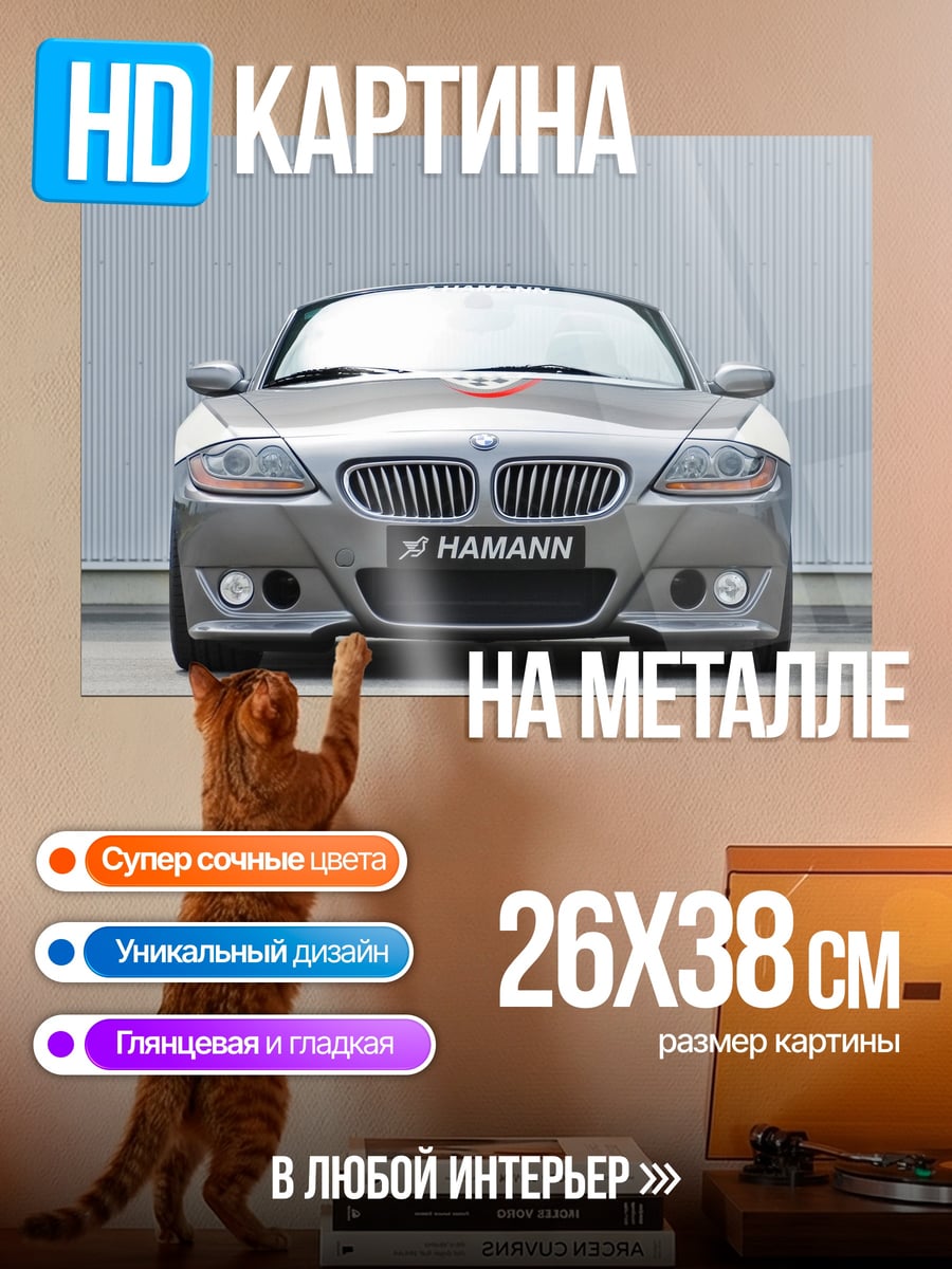 Картина на металле тюнингованный BMW