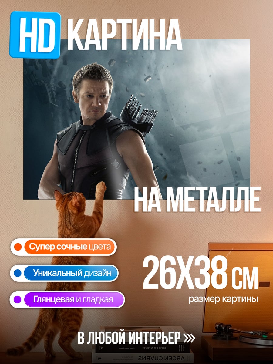 Картина на металле Соколиный глаз