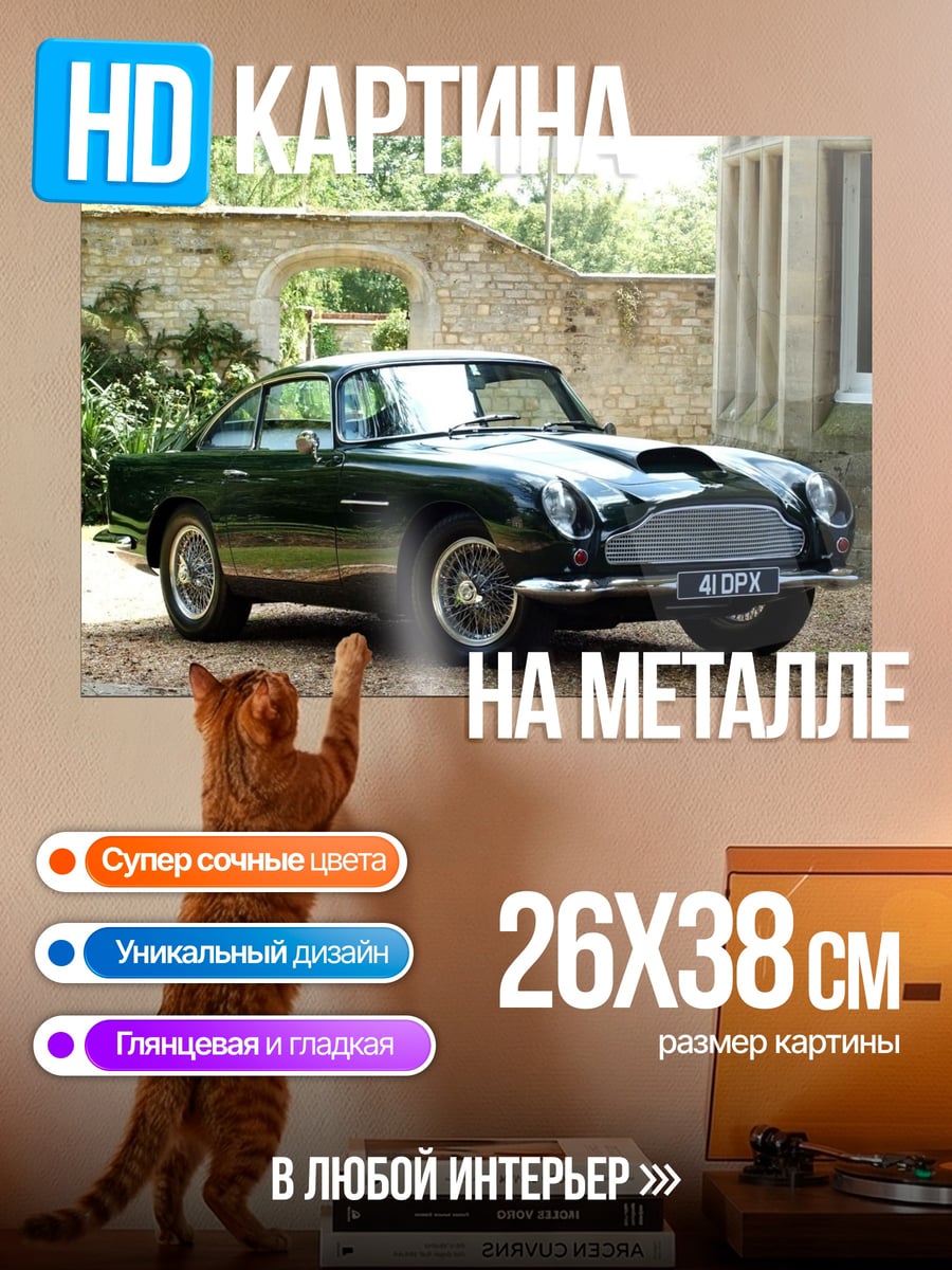 Картина на металле Астон Мартин DB5