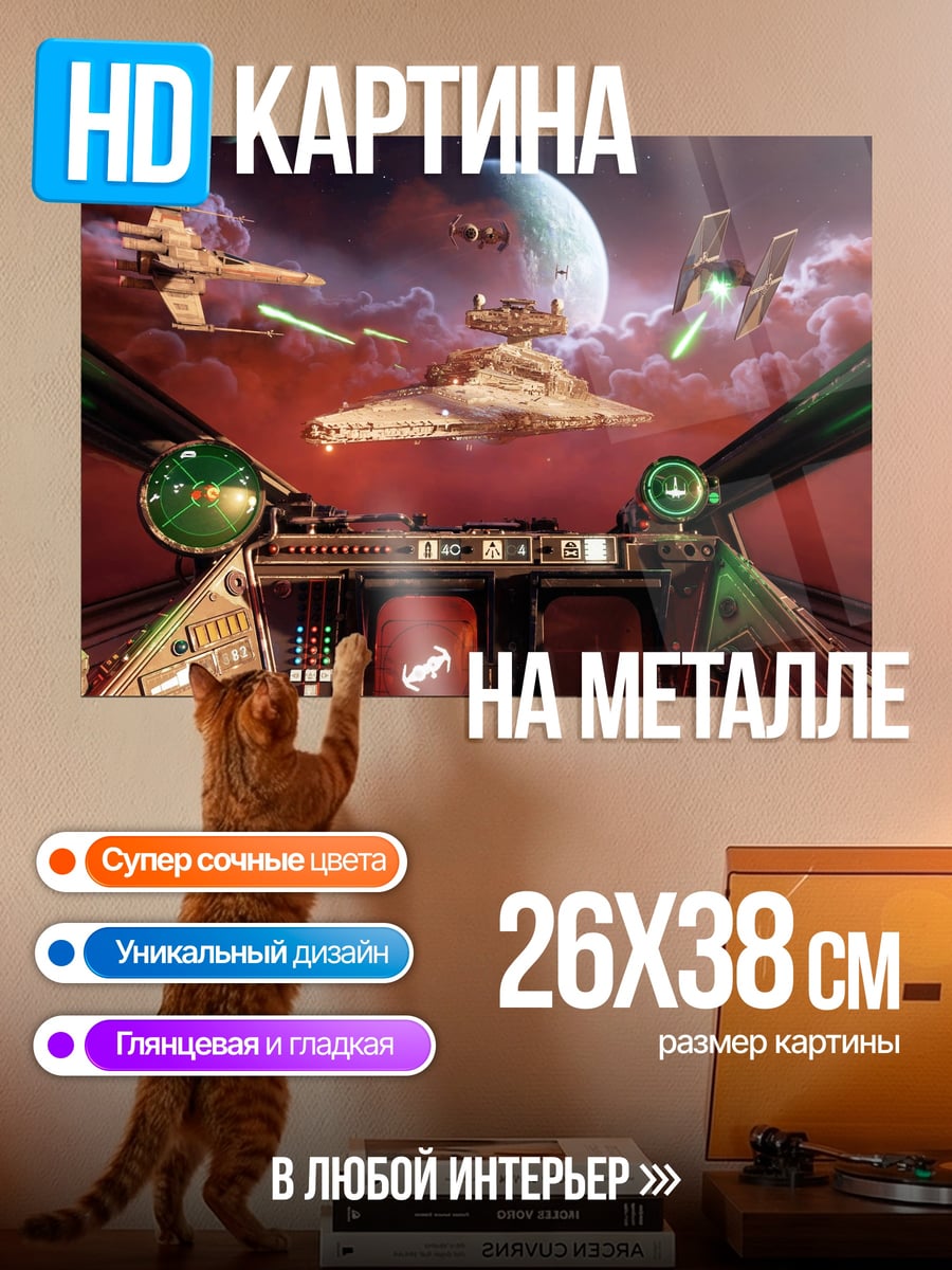 Картина на металле Звездные войны squadrons