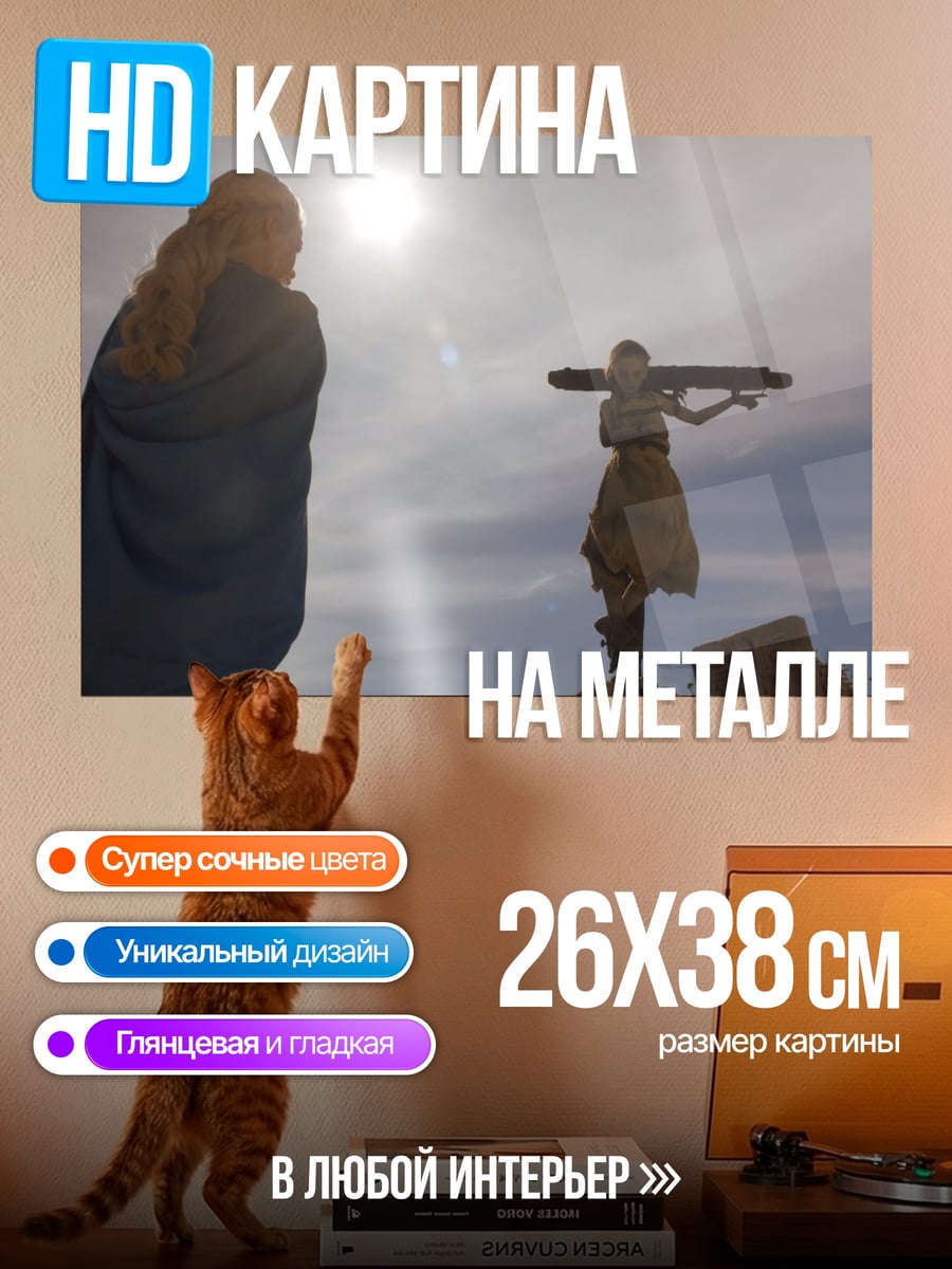Картина на металле Две женщины