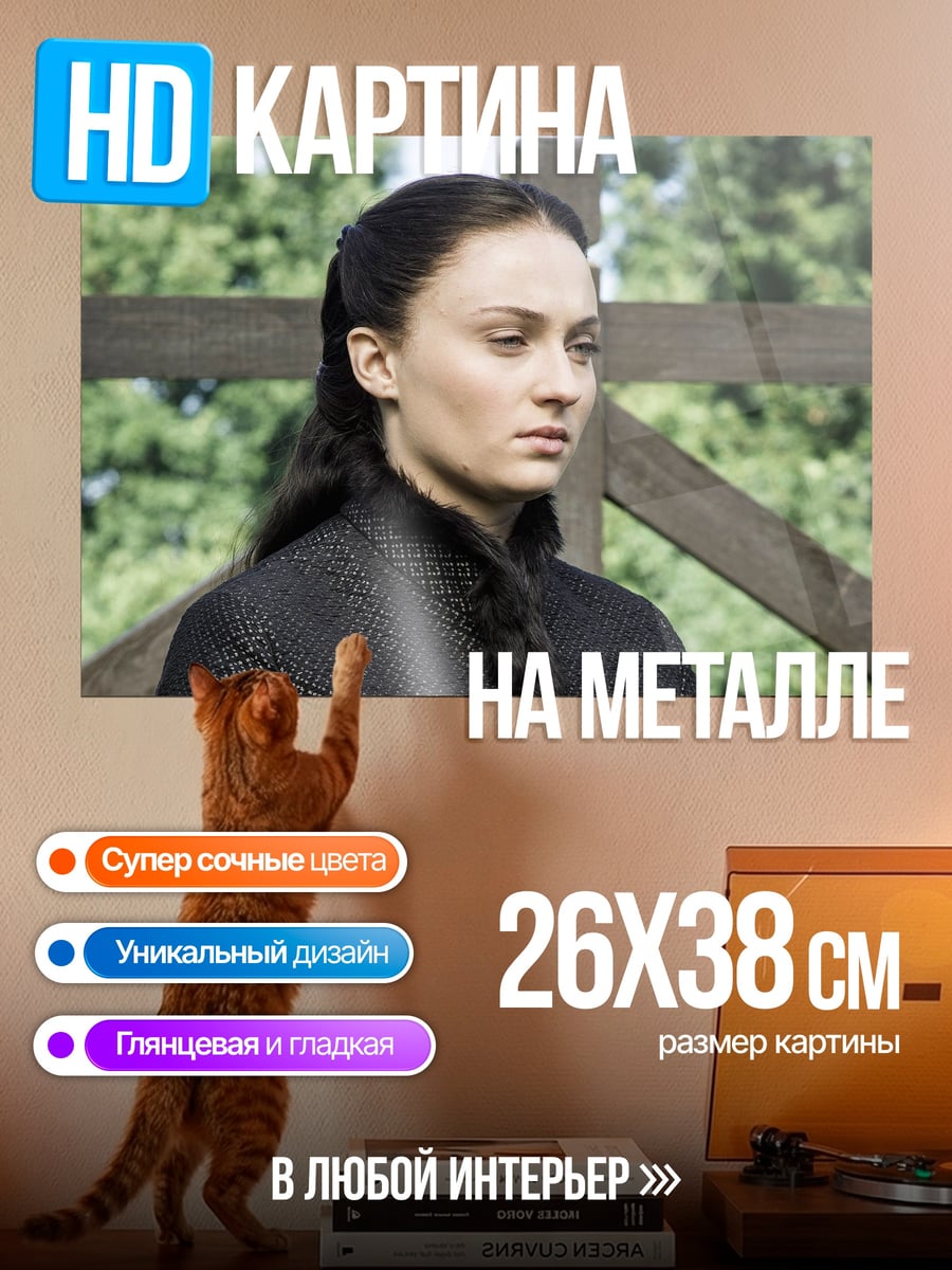 Картина на металле Санса Старк