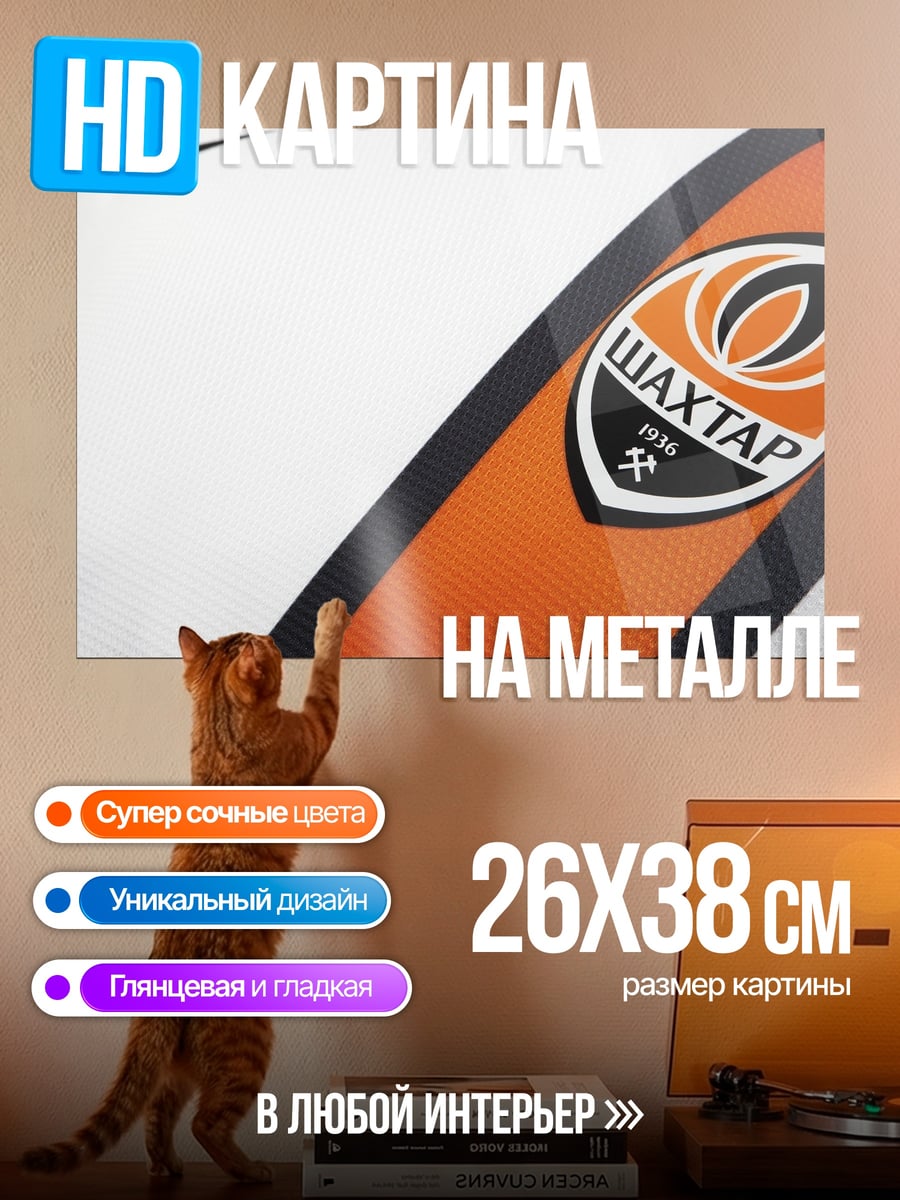 Картина на металле Логотип Шахтер