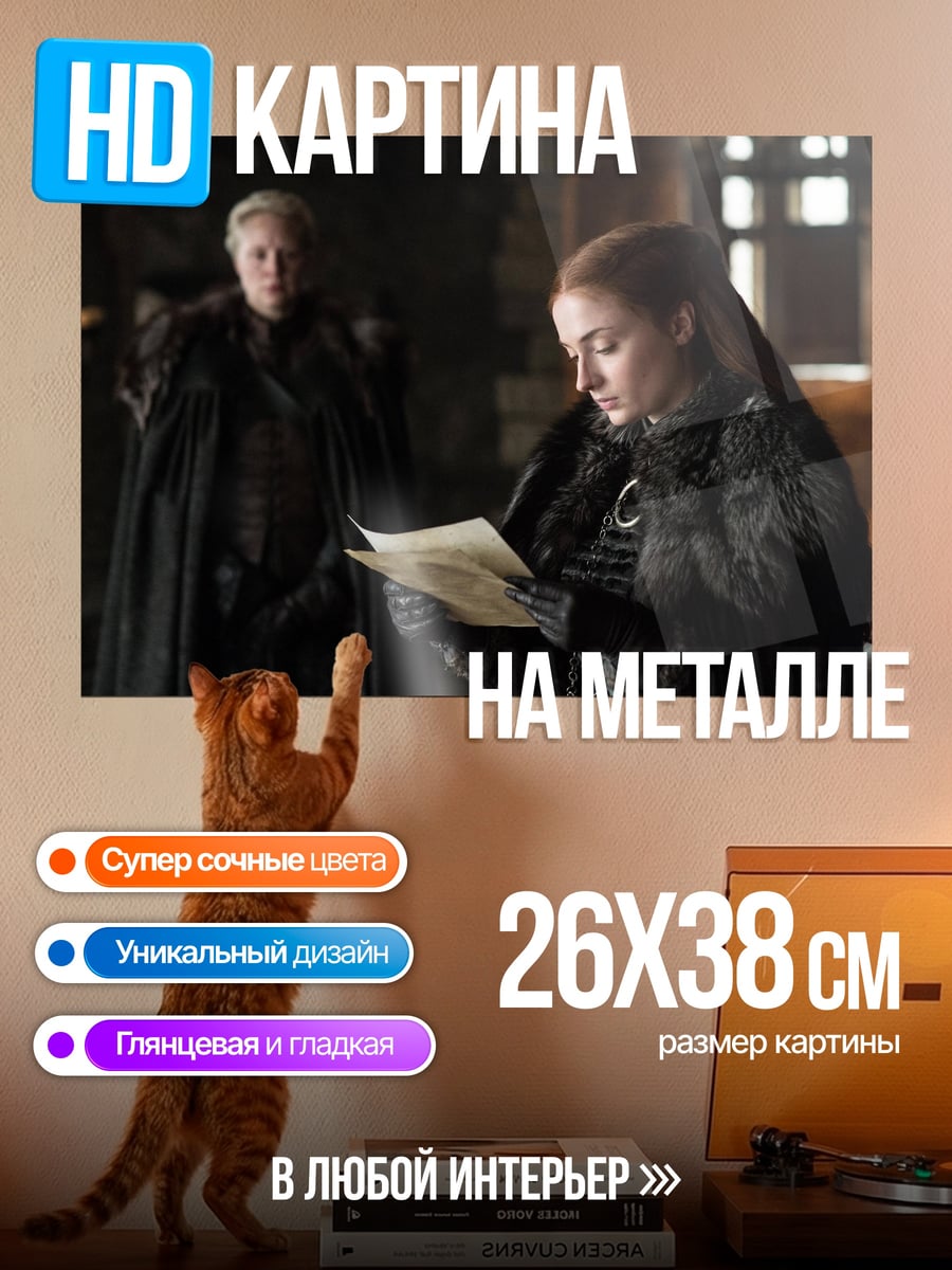 Картина на металле Санса Старк