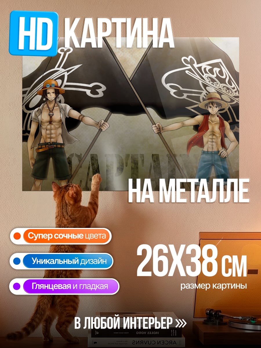 Картина на металле Пираты острова