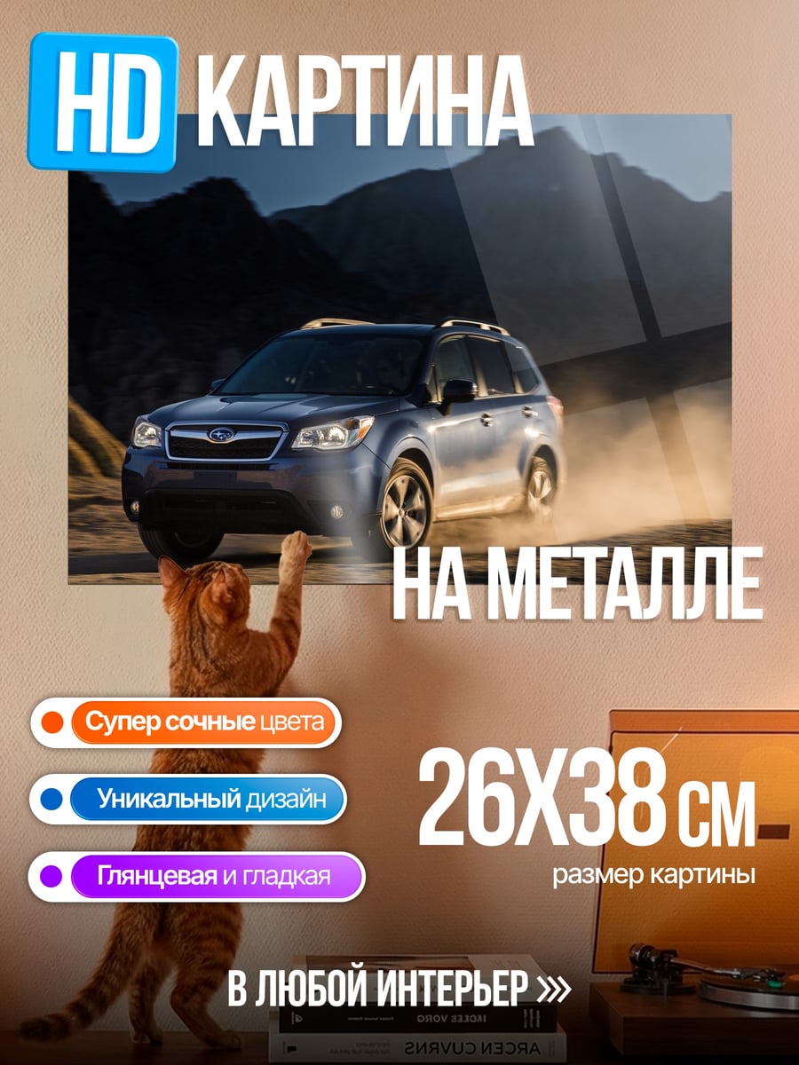 Картина на металле Внедорожник в пыли