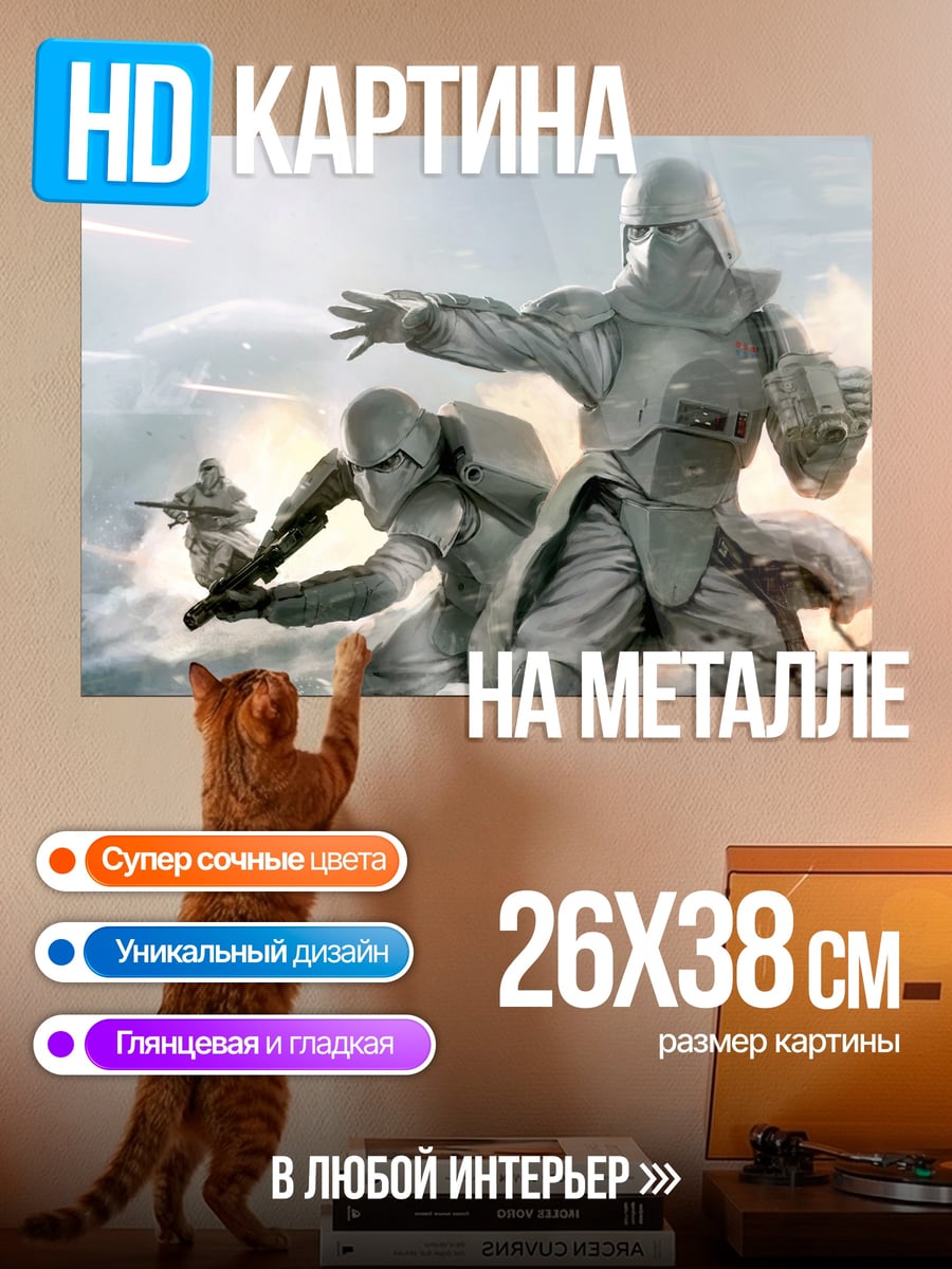 Картина на металле Штурмовики Империи