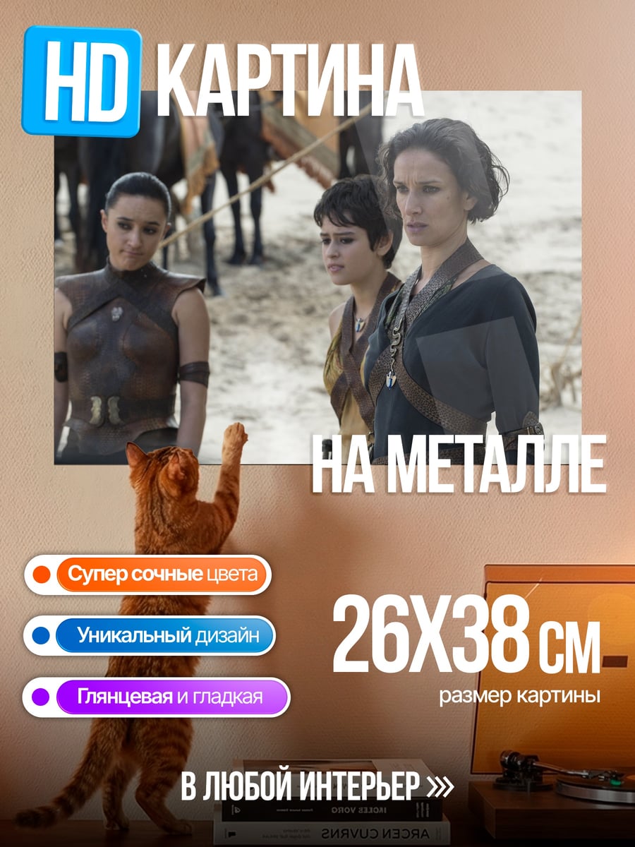 Картина на металле Женщины Вестероса