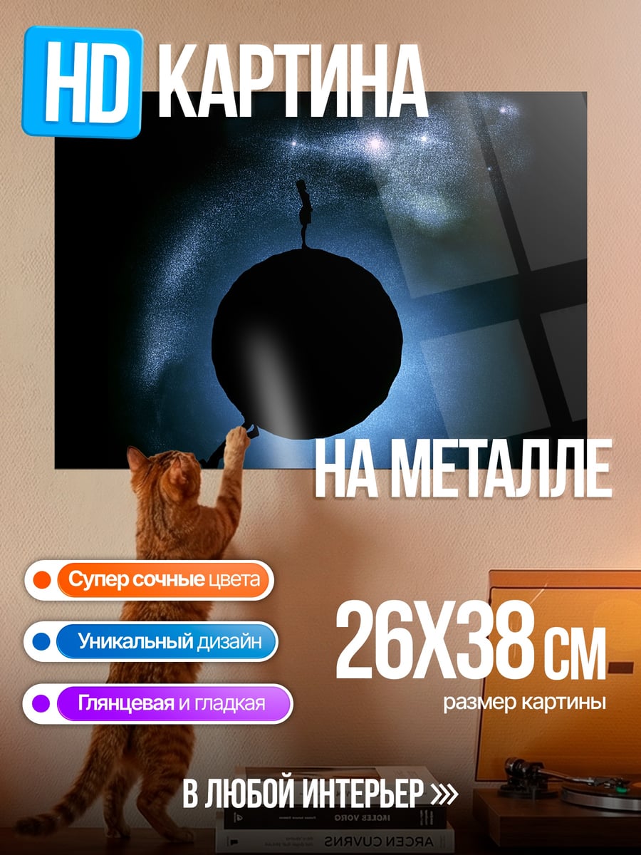 Картина на металле Космический корабль