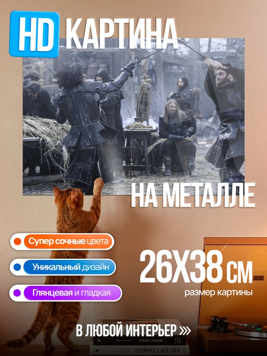 Картина на металле Сцена тренировки
