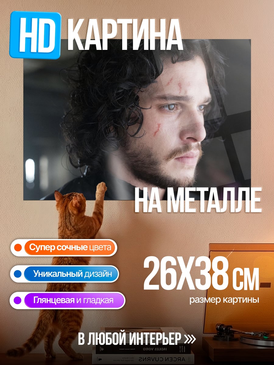 Картина на металле Джон Сноу