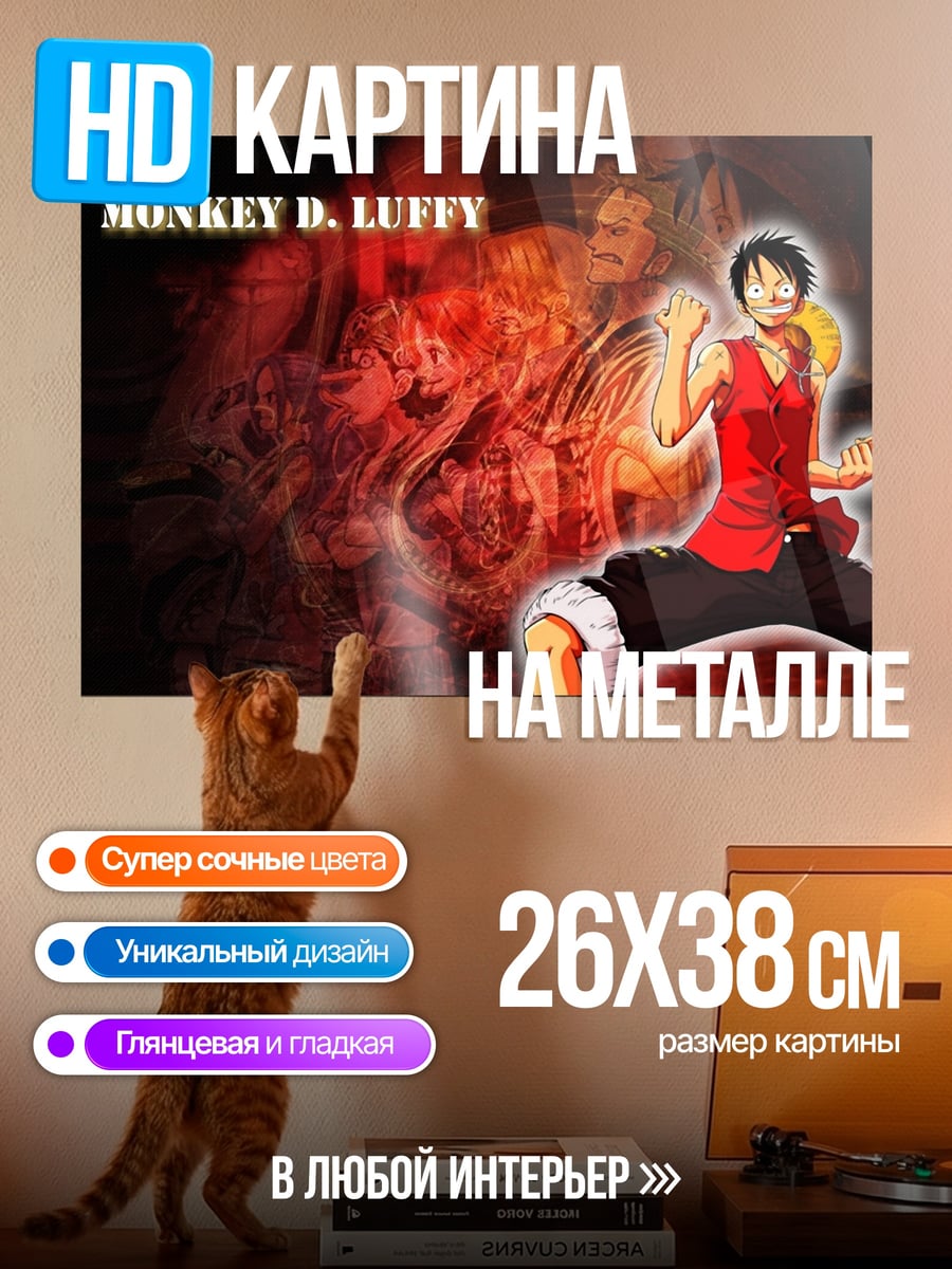 Картина на металле Монки Д. Луффи