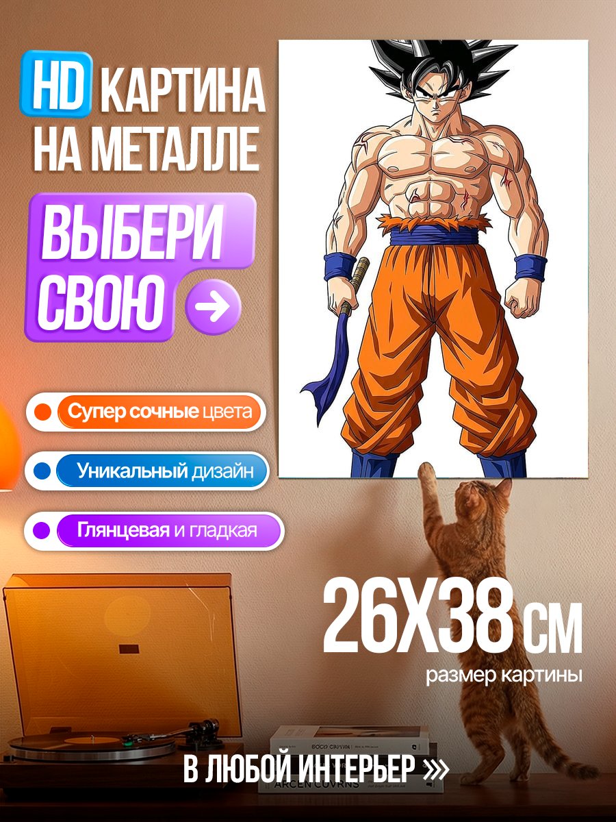 Картина на металле Сон Гоку
