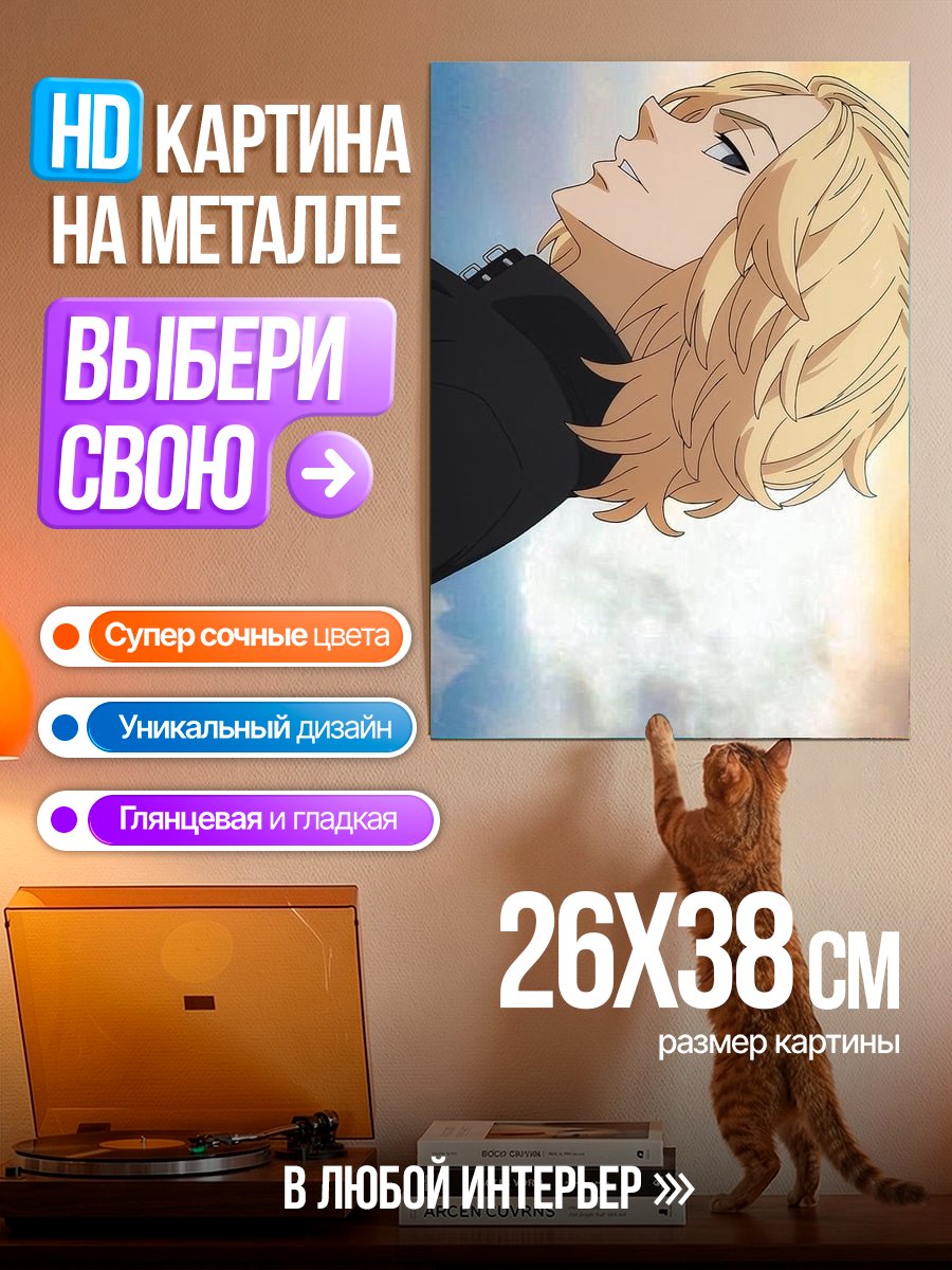 Картина на металле Майки в небе