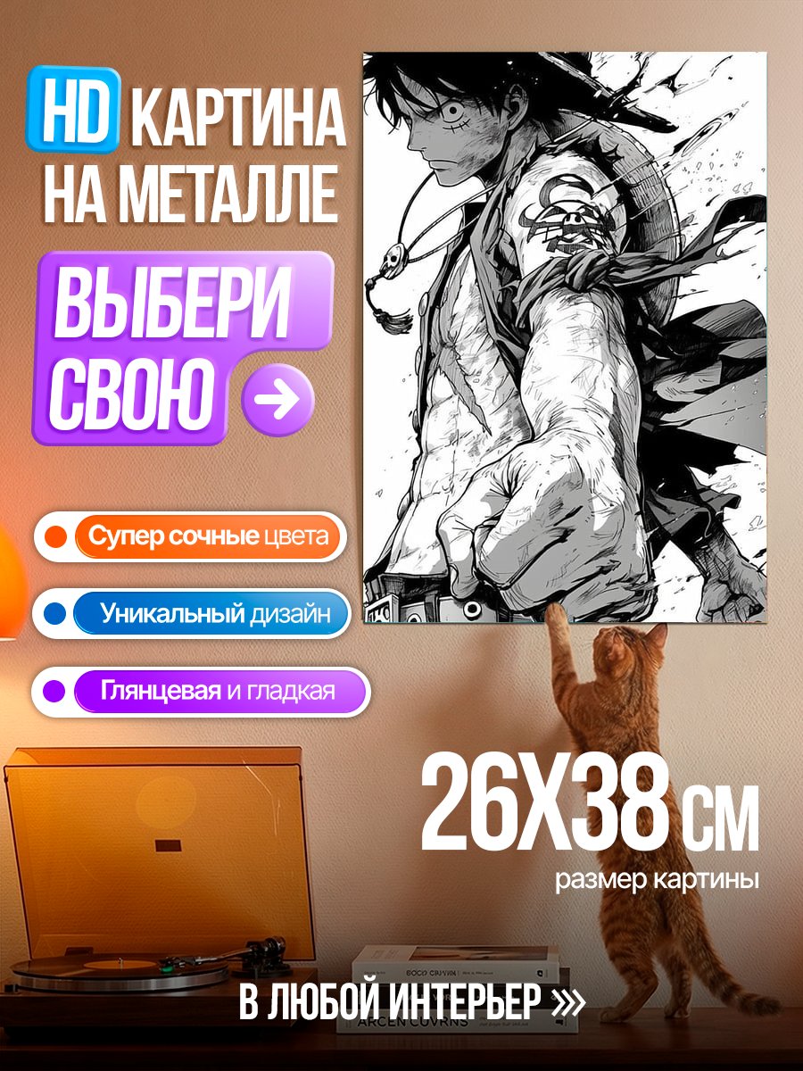Картина на металле Манки Д Луффи